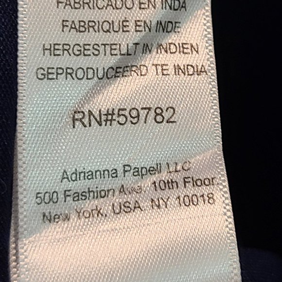 Adrianna Papell Formal Dress Beaded Sequin Womens 4 Navy Blue Short Sleeve Maxi - Picture 13 of 16